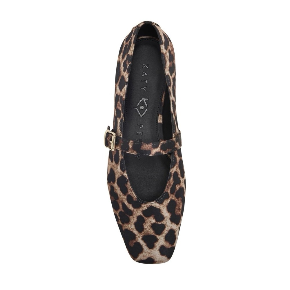 Katy Perry The Evie Mary Jane Shoe Coffee Multi Cheetah Print Womens 9.5 New‎ - Picture 2 of 7
